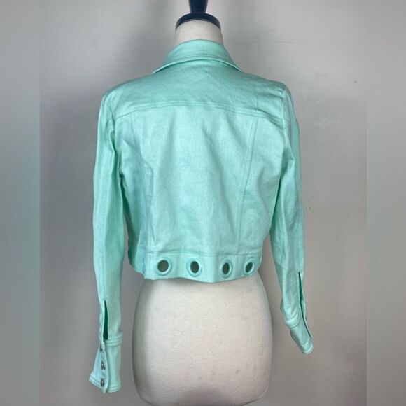 For Love & Lemons Creme Puff Grommet Cropped Jacket XS - Picture 4 of 6